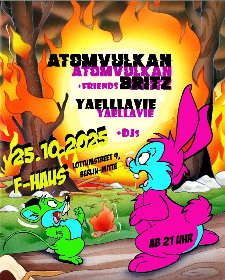 Flyer Atomvulkan und Yaellavie